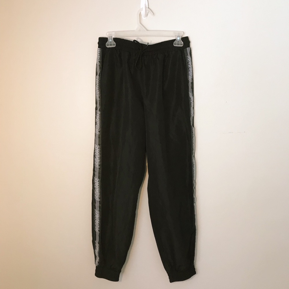 Forever 21 Bomber Pants with “Femme” Logo